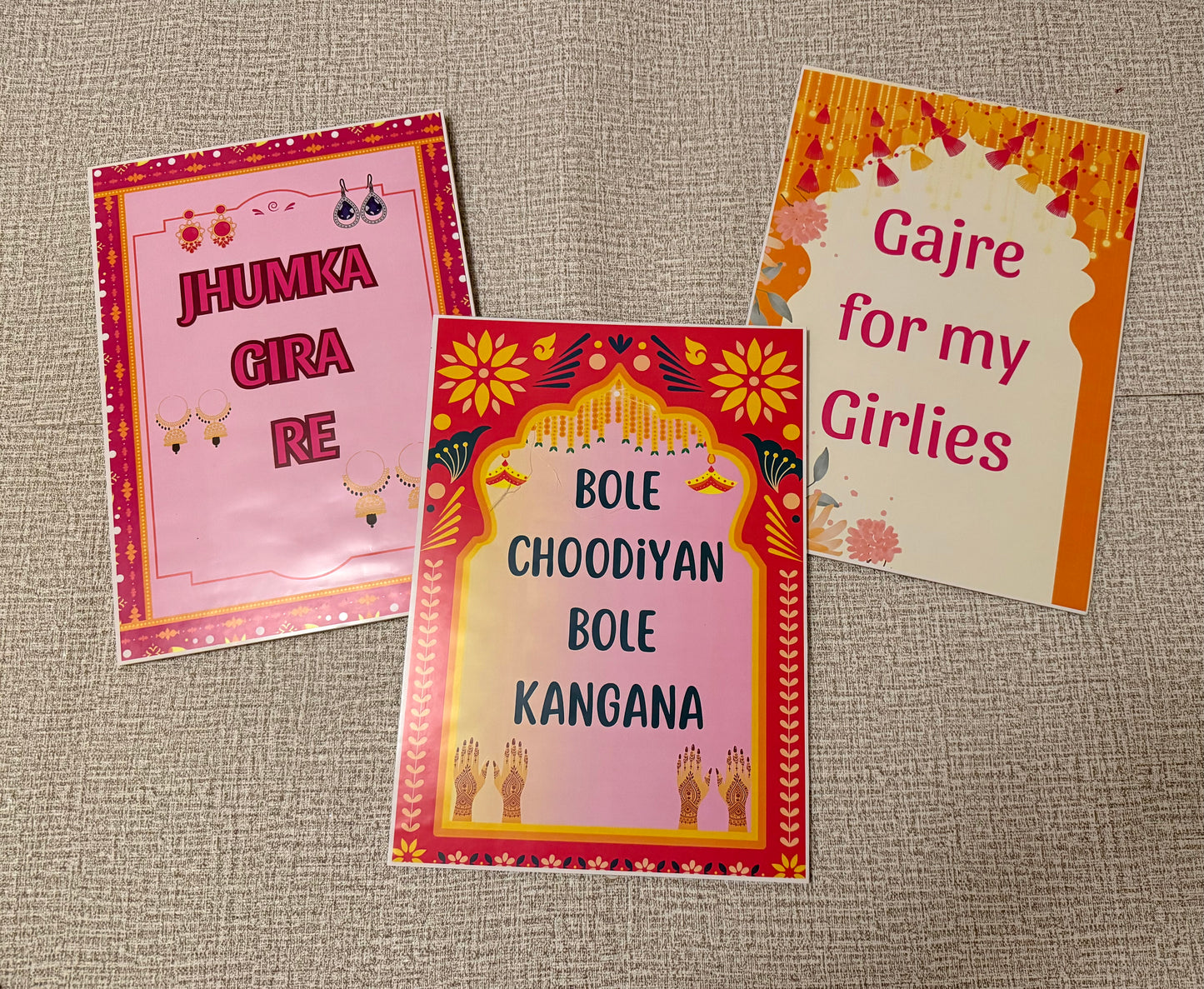 Dholki Display Boards set of 3