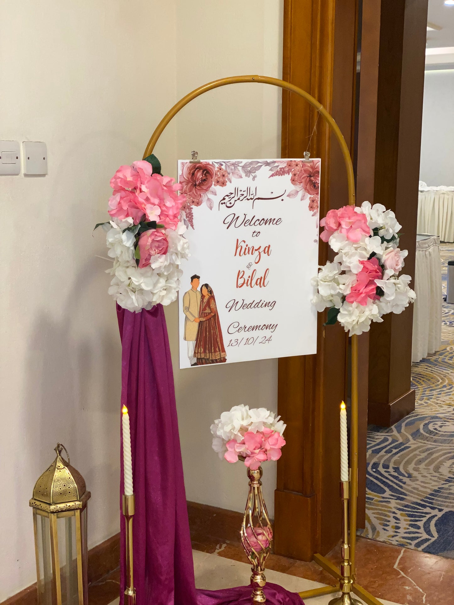 Nikkah Welcome Board