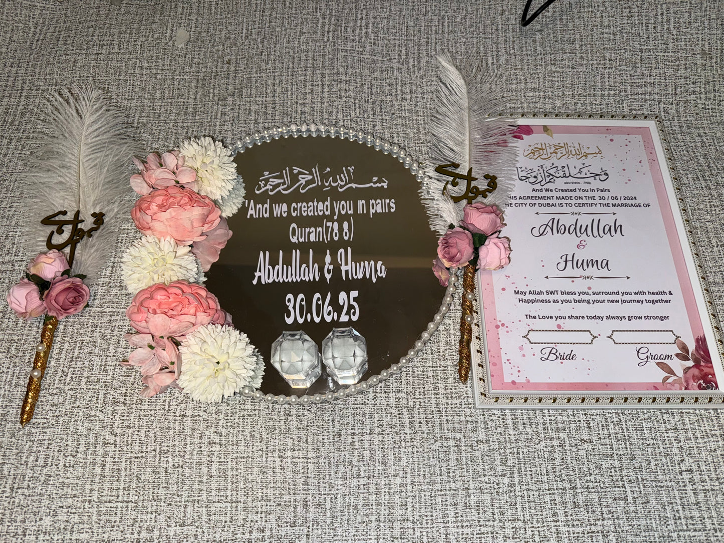 Noor Nikkah Set ( Pink )