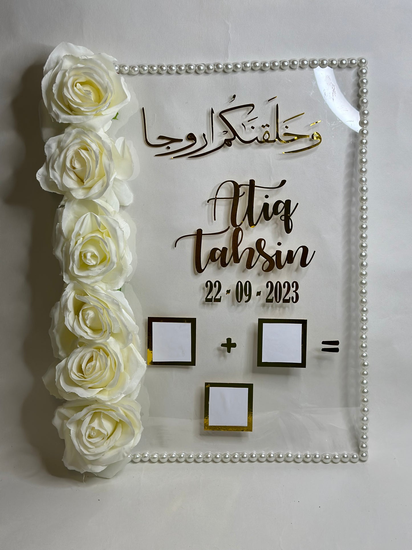 Pearls Acrylic Nikkahnama