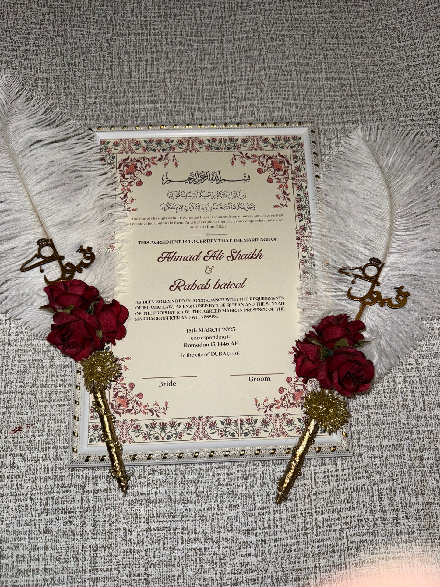 Red Nikkah Set 🌺