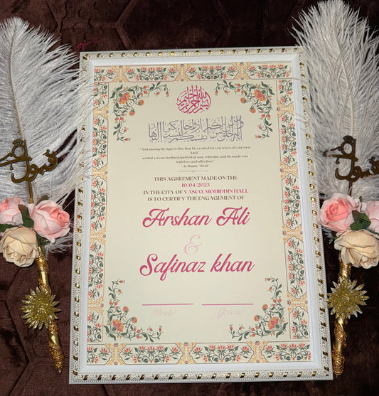 Peach Nikkah Set