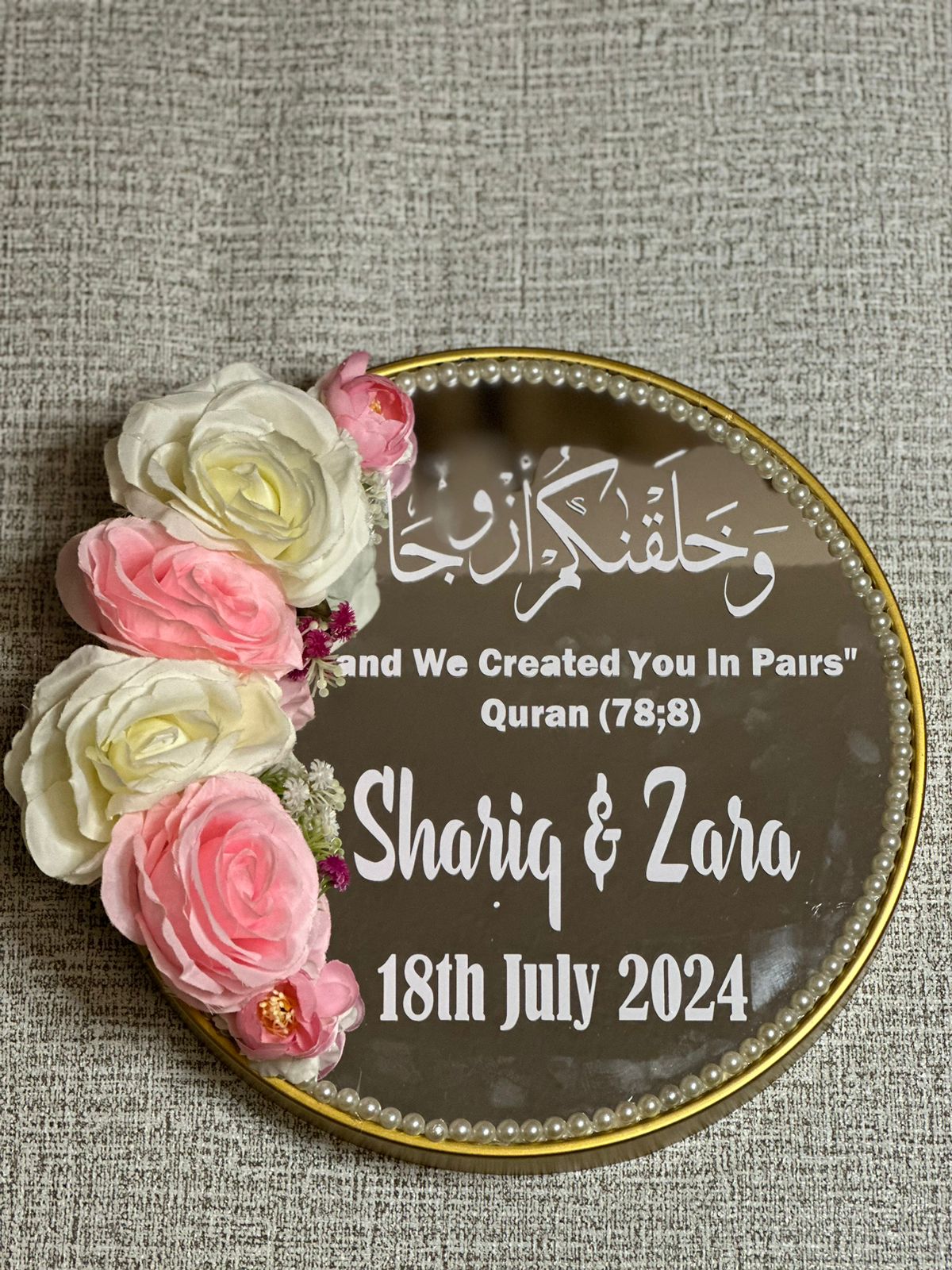 Nikkah Mirror Pink