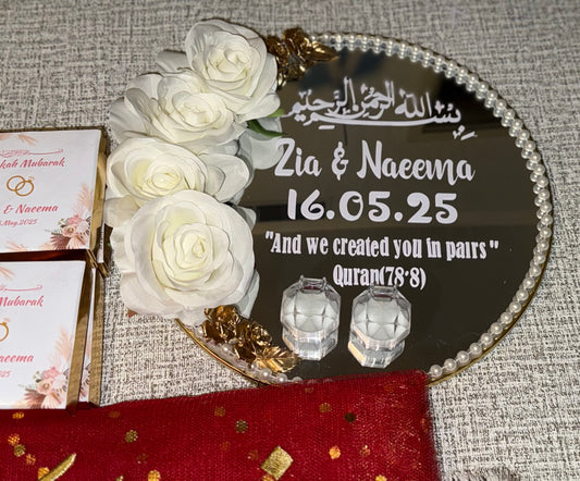 White Nikkah Mirror