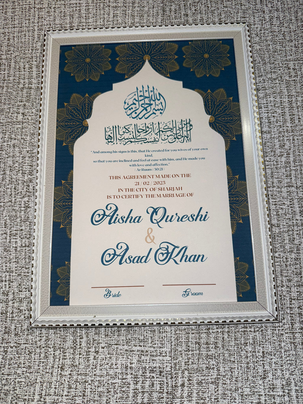 Blue Nikkahnama