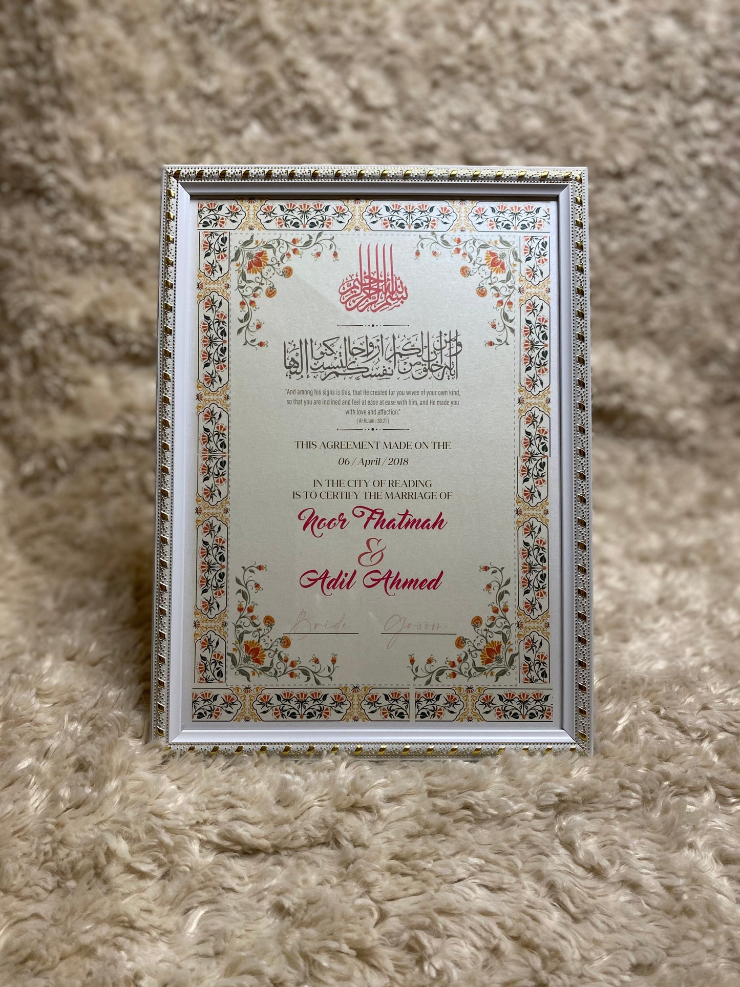 Floral Nikkahnama