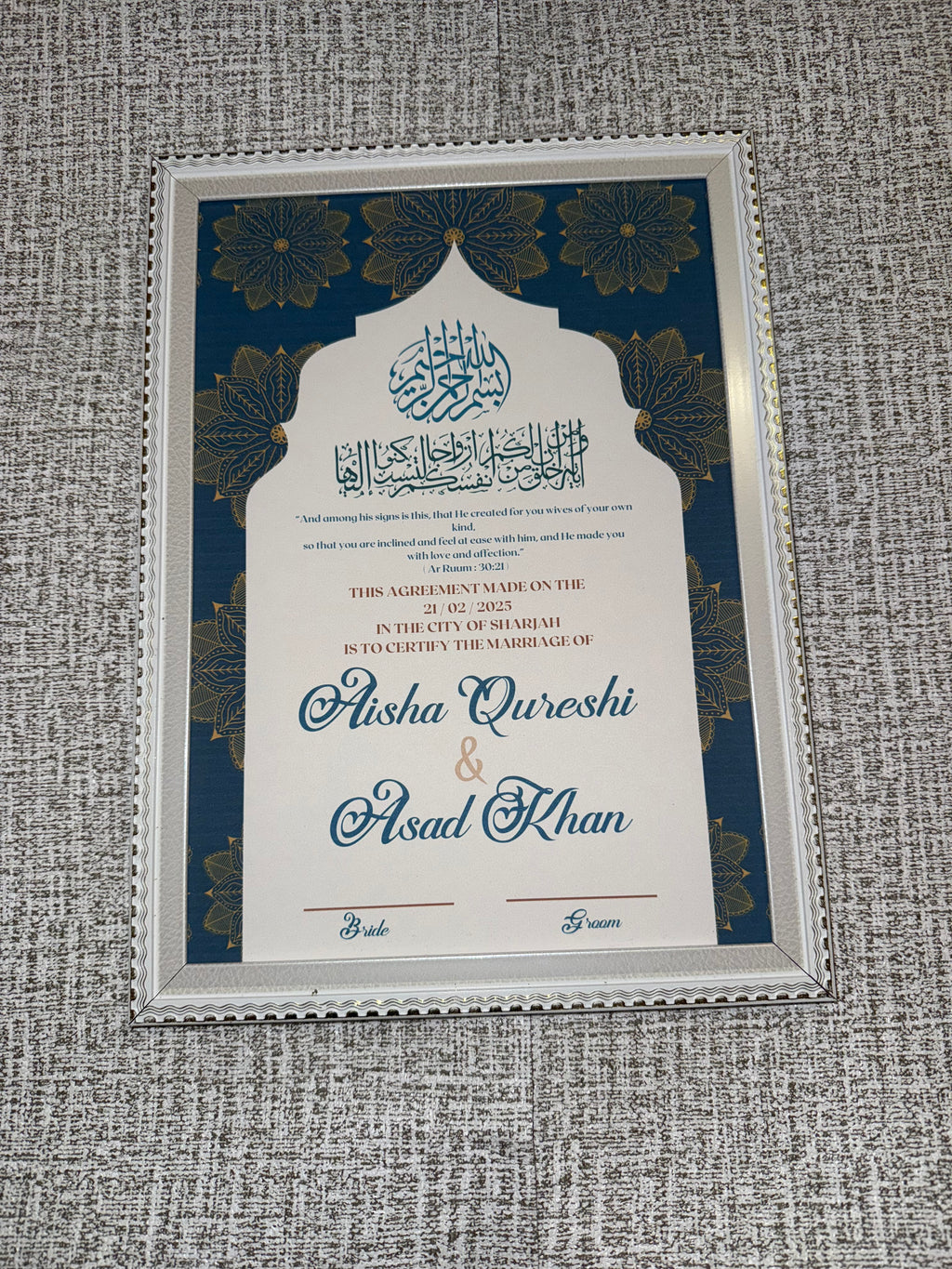 Blue Nikkahnama
