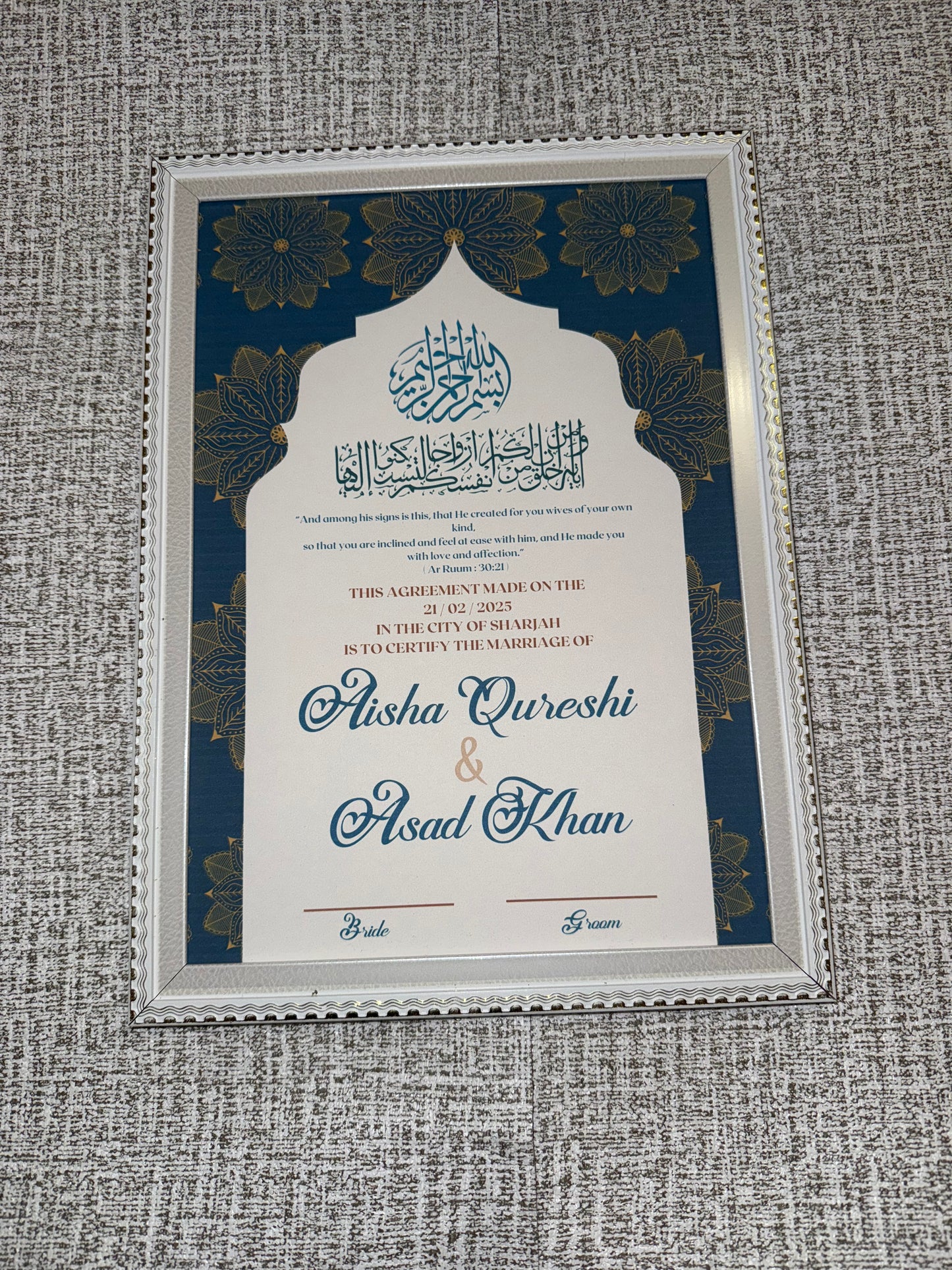 Blue Nikkahnama
