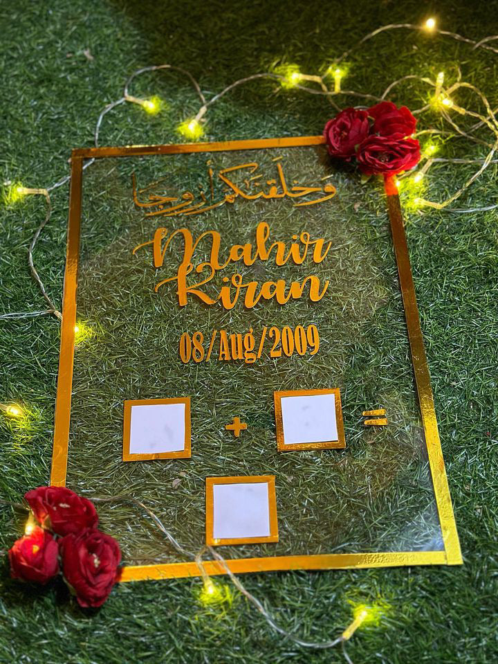 Acrylic Nikkahnama