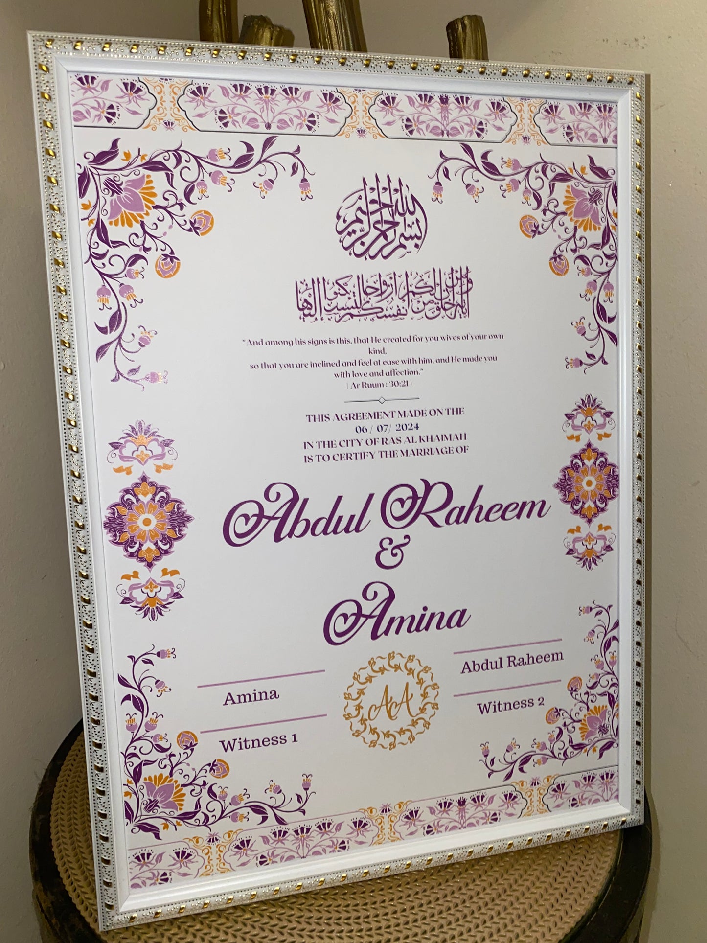 Nikkahnama (Purple)