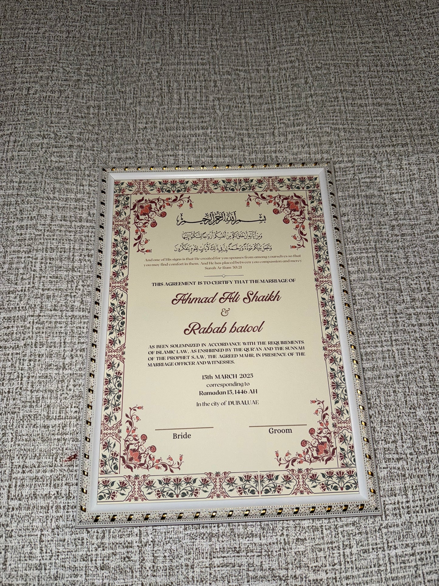 Red Nikkah Set 🌺