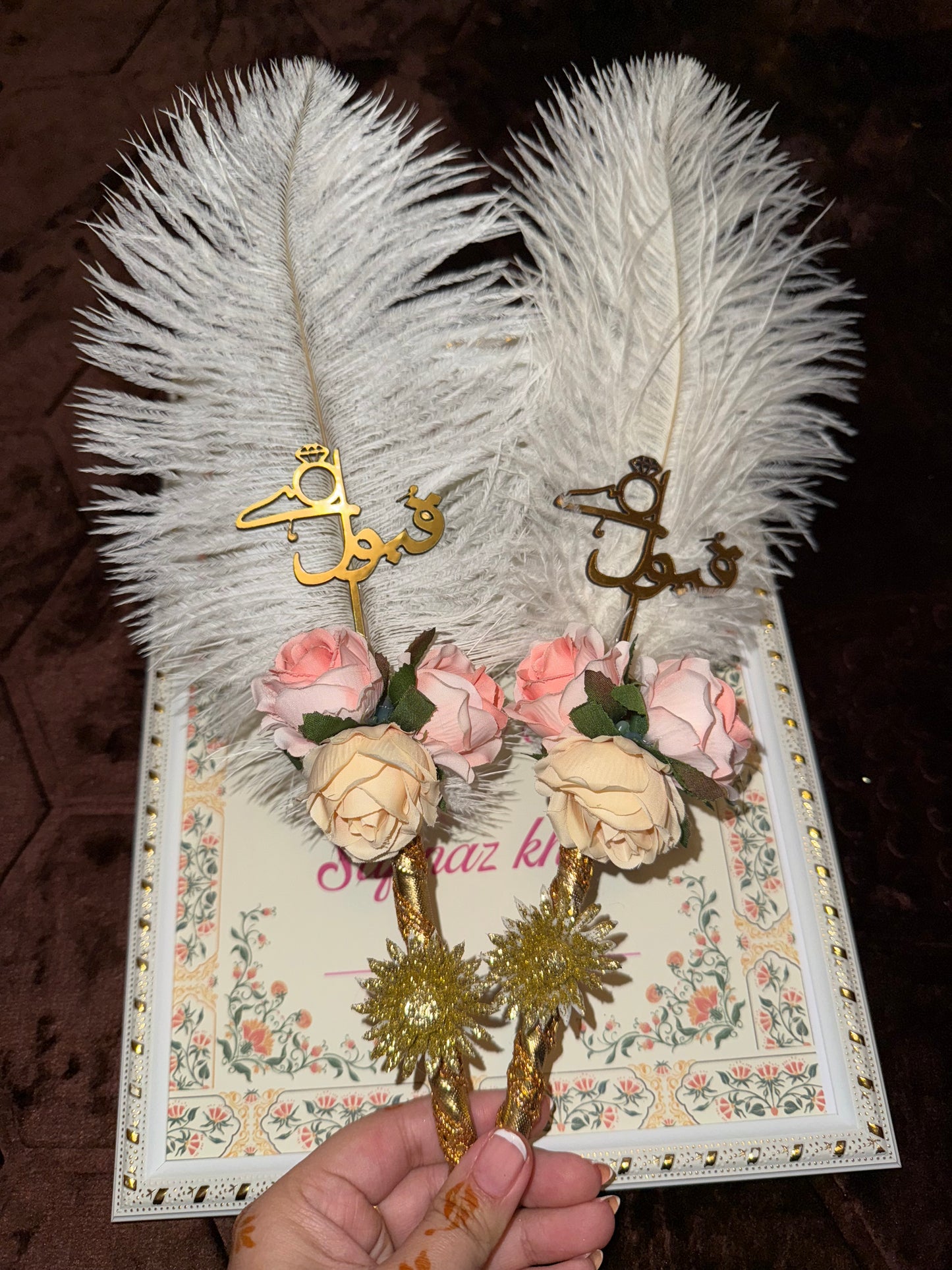 Peach Nikkah Set