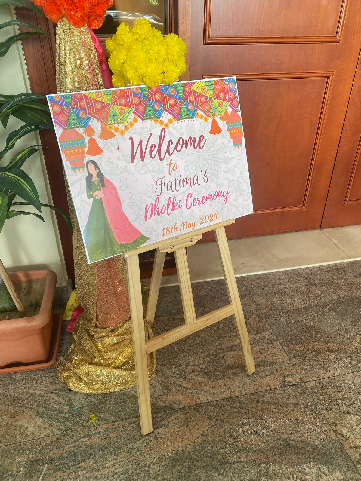 Dholki welcome board