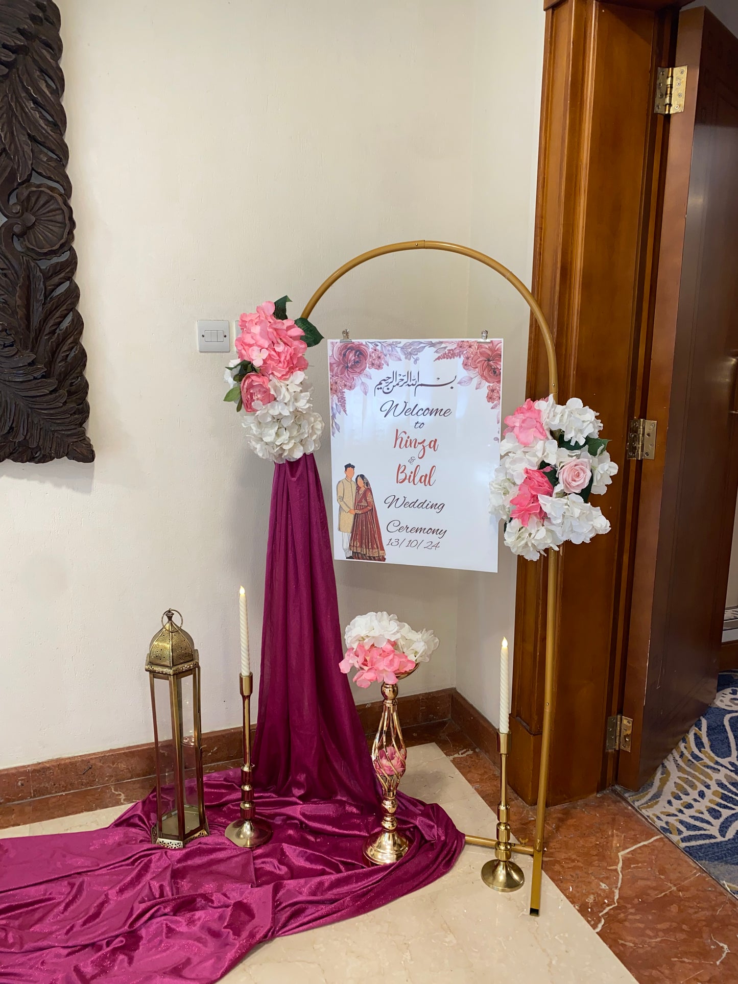 Nikkah Welcome Board
