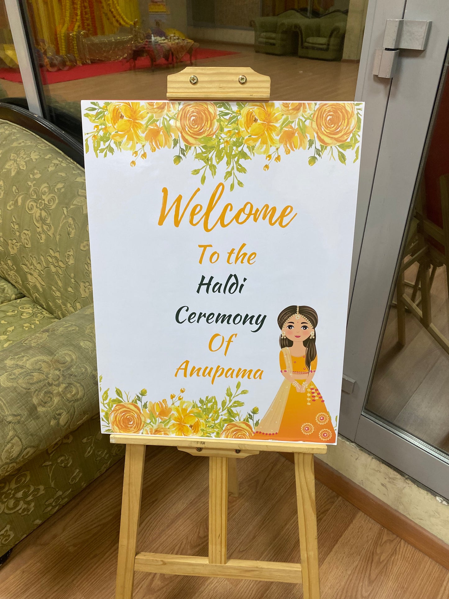 Haldi Welcome Board