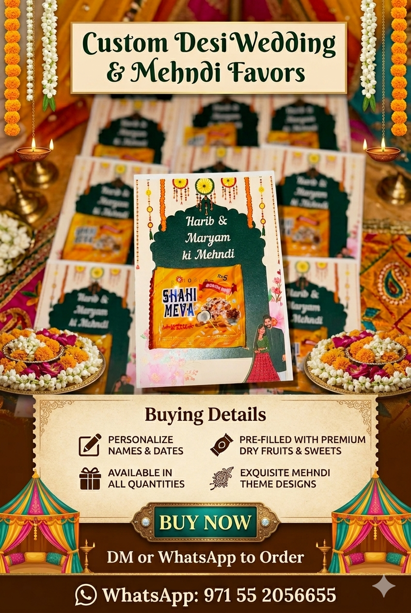 Mehndi favors | Mehndi sweet card | Shahi meva | mehndi cards | mehndi | wedding return favor